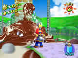 Mario vs. le gros pas beau en chocolat!